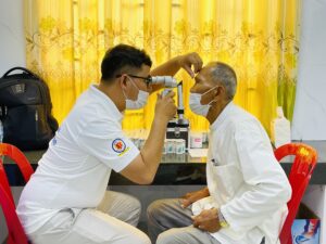 សកម្មភាពពិនិត្យសុខភាពភ្នែក ផ្តល់វ៉ែនតា និងវះកាត់ដោយឥតគិតថ្លៃ ជូនដល់ប្រជាពលរដ្ឋក្នុងខេត្តតាកែវ
